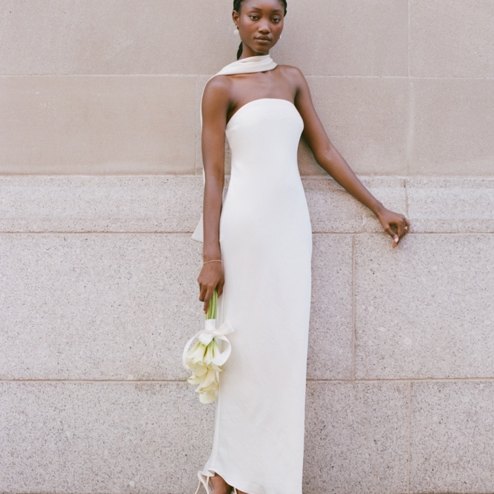 The A&F Julia Slip Strapless Scarf Maxi Dress - WITH TAGS NEW